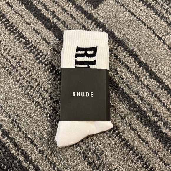 Rhude Other - Rhude Spellout Logo Socks Mens (OS)
